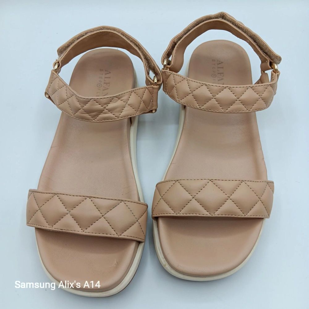 Alfani Womens Xandrea Beige Gladiator Sandals Shoes 6 Medium‎ (B,M)
